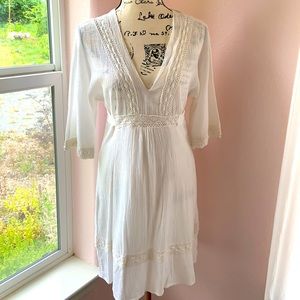 Gibson crochet trim dress